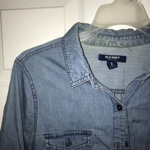 Old Navy Blue Denim Shirt